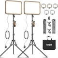 Torjim 11 Inch Video Light Kit for Creators-24W High Brightness Studio Lights by Torjim