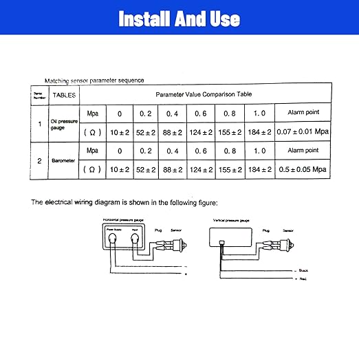 3-in-1 Auto Car LCD Meter Digital Oil Pressure Voltage Water Temperature Gauge - Image 6