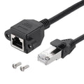 MECCANIXITY Cat5 Ethernet Extension Cable, 6.6Ft RJ45 Male to Female Screw by MECCANIXITY