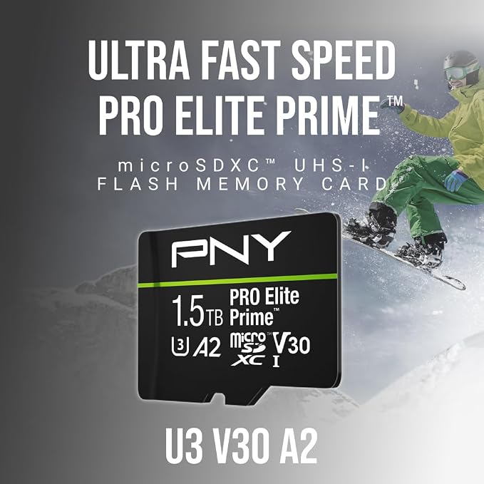 PNY 1.5TB PRO Elite Prime™ C10 U3 V30 A2 microSDXC Flash Memory Card – - Image 4