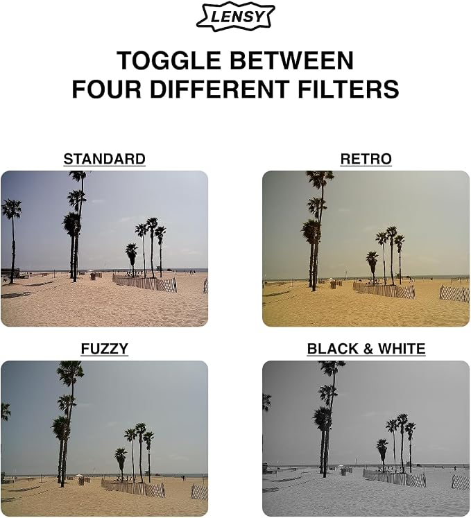 LENSY Screen Free Digital Camera | Four Built in Filters | Rechargeable - Image 7
