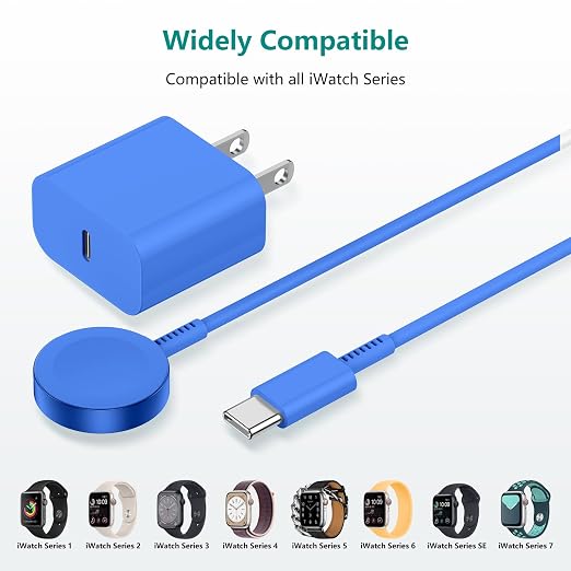 Upgraded Apple Watch Charger, Magnetic Fast Charger, USB C Charger Block Plug - Image 7