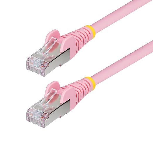 StarTech.com 50ft Pink CAT6a Ethernet Cable, Snagless RJ45, 100W PoE++ by StarTech