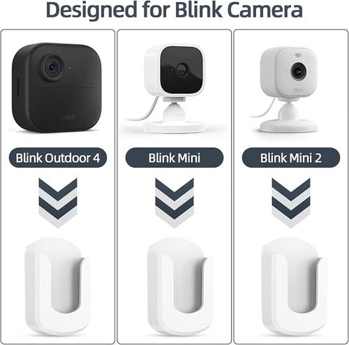 3 Pack Blink Camera No Drilling No Screws Wall Mount Bracket, Adhesive Blink - Image 2