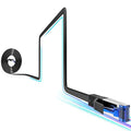 Cat8 Flat Ethernet Cable 35 FT Indoor & Outdoor, Invisable Ultra-Thin Ethernet by 10Gsupxsel