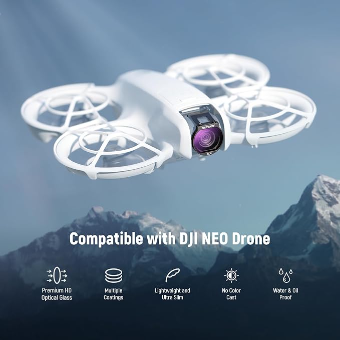 Neewer Filter Set for NEO Drone, 6 Pack CPL/ND8/ND16/ND32/ND64/ND128 Neutral - Image 2