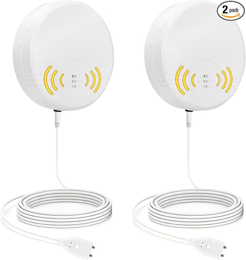 2 Pack Water Leak Detector, 135 dB Water Sensor Alarm, Floor and Wall Mounted by MakingLifeFunforCool