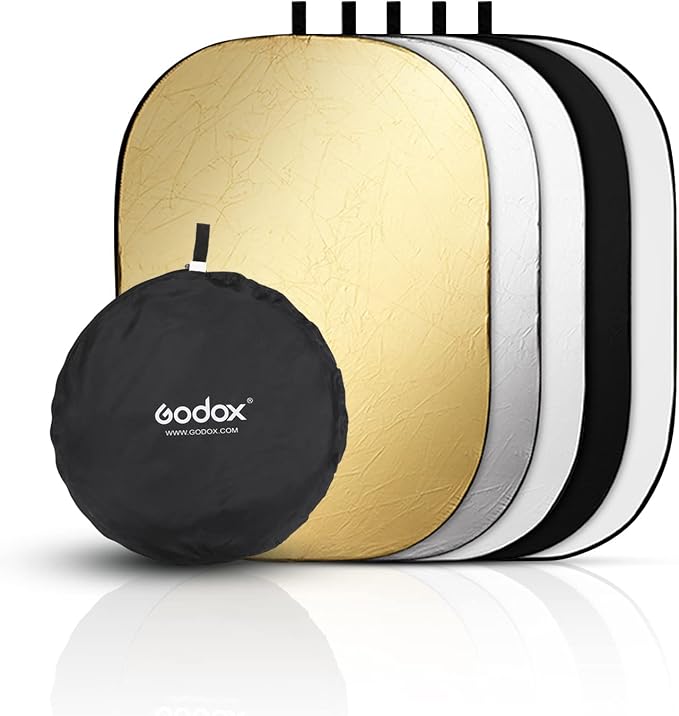GODOX 32"x47"/80x120cm Collapsible Photography Light Reflector, 5-in-1 Oval by GODOX