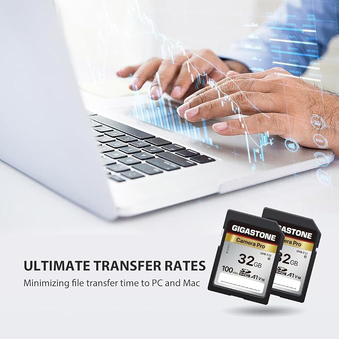 【5-Years Data Recovery】 GIGASTONE 32GB SD Card 2-Pack, Camera Pro, UHS-I A1 V10 - Image 6