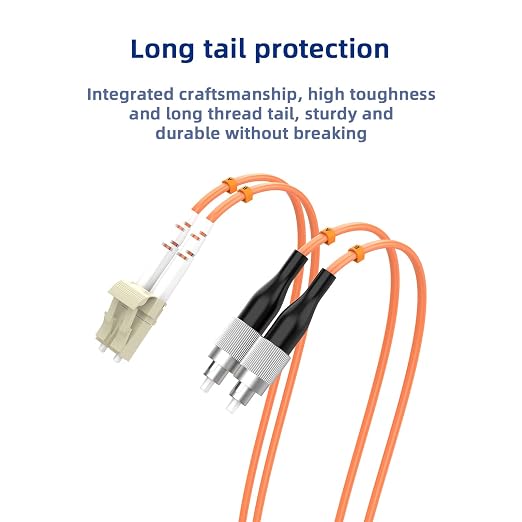 3M/9.8FT OM1 Fiber Patch Cable, LC/UPC to FC/UPC, 62.5/125μm, 10GB Multimode - Image 5