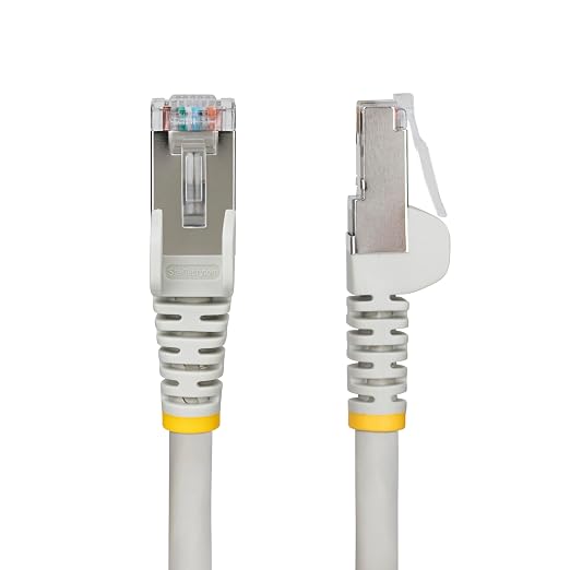 StarTech.com 50ft Gray CAT6a Ethernet Cable, Snagless RJ45, 100W PoE++ - Image 2
