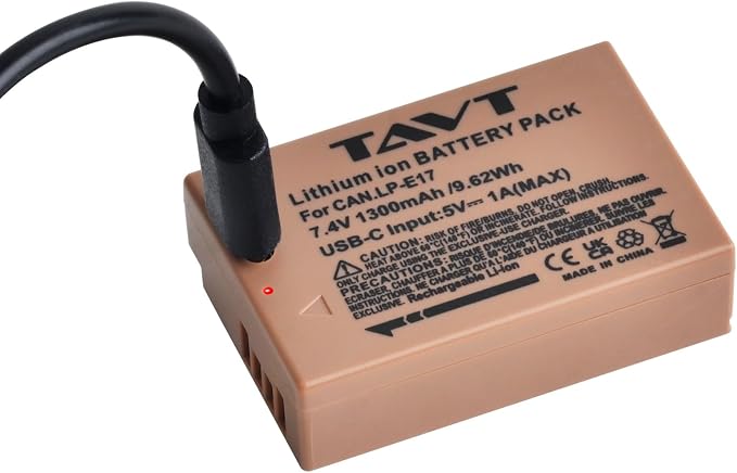 2-Pack LP-E17 Battery, USB-C R50 Battery Compatible - Image 2