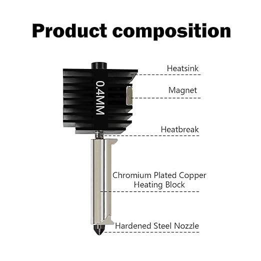 HzdaDeve 2 Pack A1 Mini/A1/A2L Hotend Print Head Hot End Kit Extruder Upgrade - Image 4