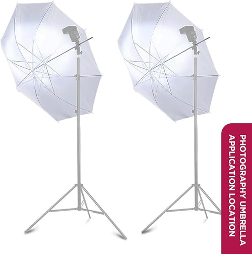 33"/84cm White Translucent Soft Umbrella Kit, Photography Umbrella Lighting Kit - Image 2