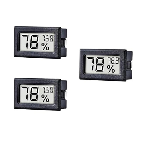 3 Pack Mini Indoor Temperature Humidity Meter Gauge Thermometer Hygrometer LCD by Maiweitong