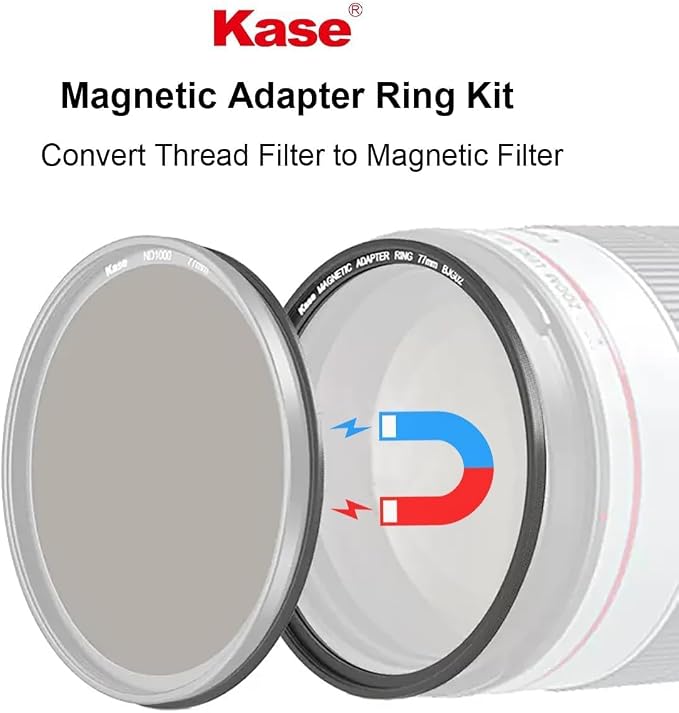 Kase 86mm Magnetic Lens and Filter Adapter Ring Kit - Image 2