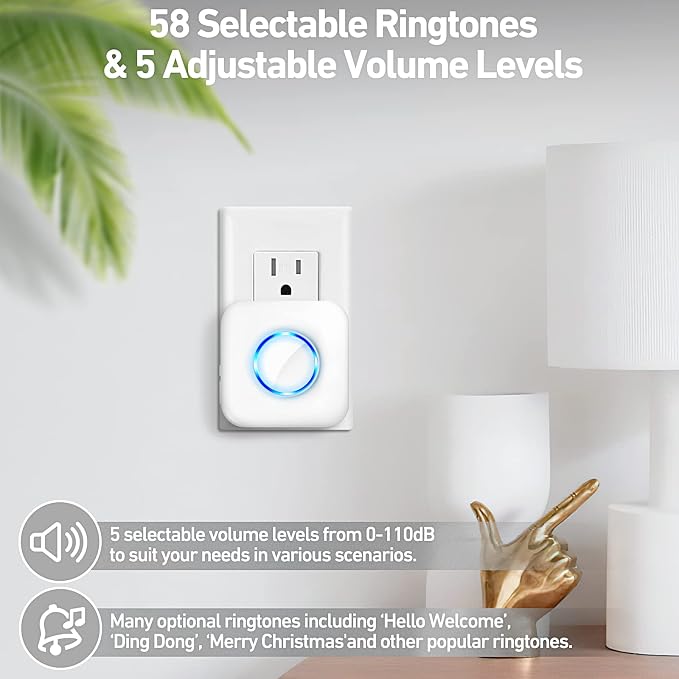 Door Chime, Satisure Wireless Door Open Contact Sensor Alarm Chime - Image 4