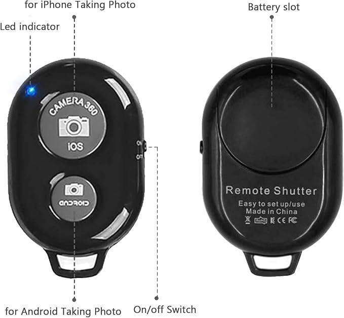 Cellphone Remote Shutter for Smartphones and Tablets, AOQIYUE Wireless Camera - Image 7