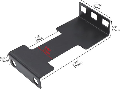 2 Pcs Server Rack Depth Extender, 1U Recessed Rack Extender Deep Mount Adapter - Image 2