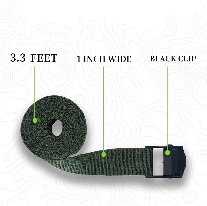 Heavy Duty Trail Camera Strap 4-Pack – 440lbs Adjustable Nylon Straps - Image 2
