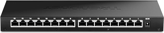 TRENDnet 16-Port Unmanaged 2.5G Desktop Network Ethernet Switch, 16 x 2.5Gb by TRENDnet