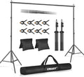 EMART Backdrop Stand 10x8.5ft Photo Studio Adjustable Background Stand Support by EMART