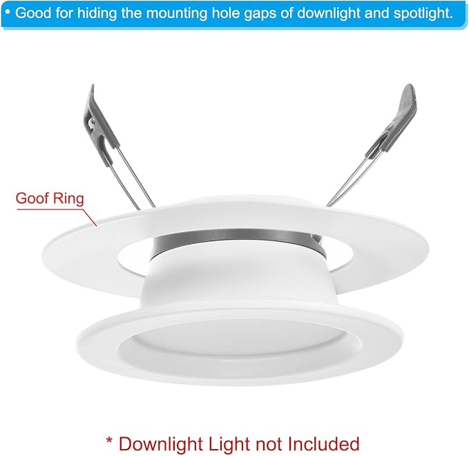 PATIKIL 4.5" ID 6.3" OD Light Trim Ring - Image 3