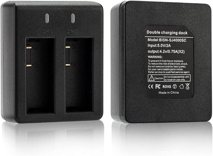 Action Camera Battery Pack, 1350mAh Rechargeable Battery - Image 6