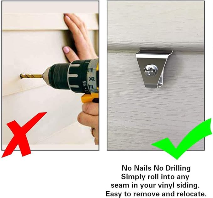 12-Pack Vinyl Siding Hooks for All-New Blink Outdoor Camera, No-Hole Needed - Image 6