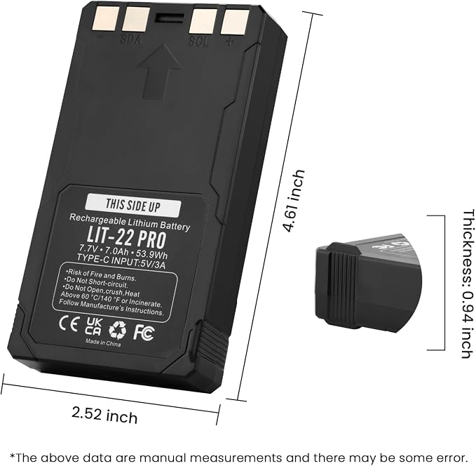 ANTIEE LIT-22 Pro Rechargeable Battery - 7000mAh Battery Compatible - Image 7