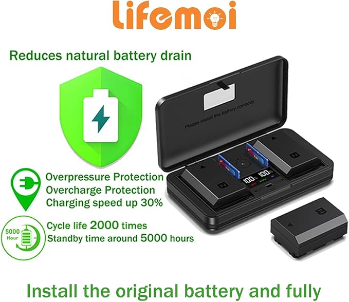 EN-EL15 Camera Battery Multifunctional Charger Set Compatible - Image 2