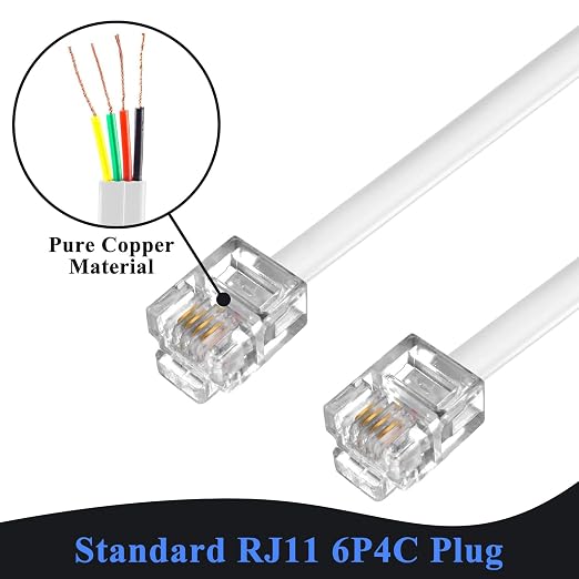Phone Cord 3 FT, Landline Telephone Cable - Image 2