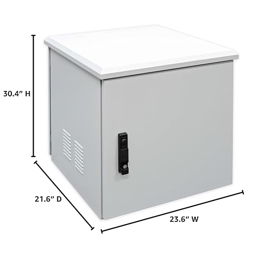 Electriduct 15U Outdoor Cabinet 21.6 Inch Depth IP55 Weather Resistant - Image 5