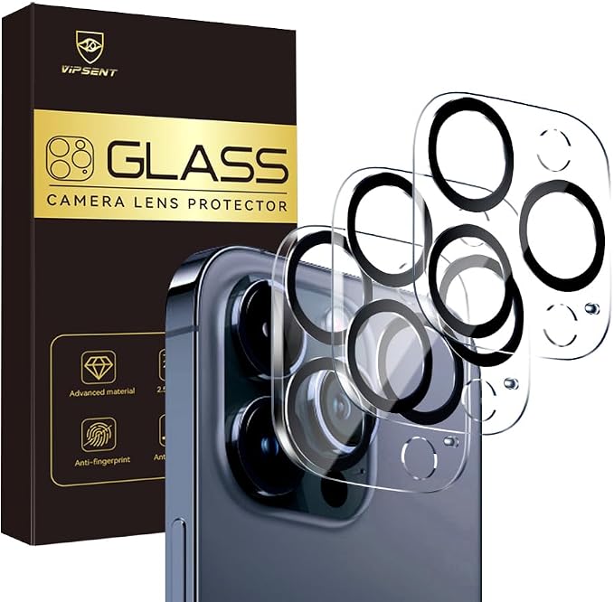 Camera Lens Protector for iPhone 15 Pro 6.1" ＆ iPhone 15 Pro Max 6.7", 9H by Vipsent