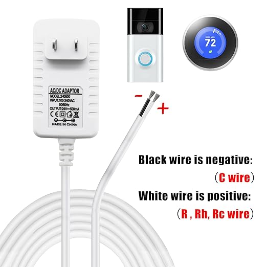 C Wire Adapter Fit for Honeywell Nest, Ring/Wyze Video Doorbell, 24V - Image 2