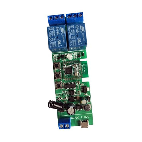 2 Channel 5V 12V ZigBee Smart Relay Switch, Adjustable Self Lock and Momentary by MHCOZY