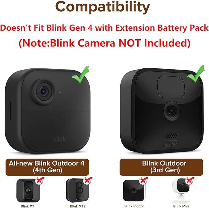 Wall Mount for Blink Outdoor Camera, Waterproofproof 360°Adjustable Mount - Image 2