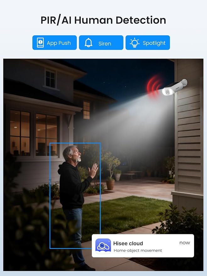 Solar Security Cameras Wireless Outdoor 8Cam Kit Expadable to 10H, No - Image 7