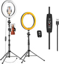 EMART 13" Ring Light with 55" Extendable Tripod Stands and Phone Holder by EMART