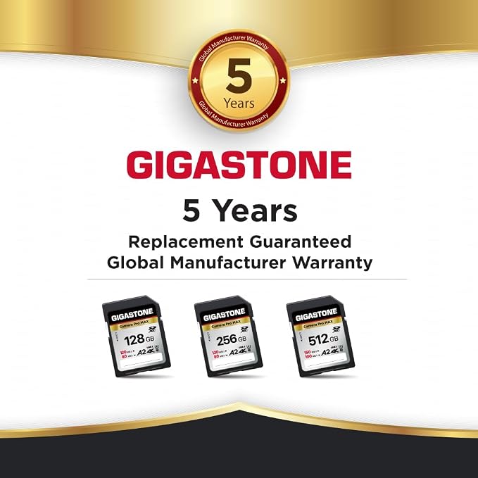 【5-Years Data Recovery】 GIGASTONE 128GB SD Card 2-Pack, 4K Camera Pro MAX - Image 8