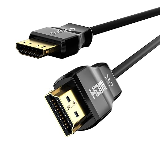 UL Certified CL3 Rated Fiber Optic HDMl Cable 25FT, 48Gbps Ultra Small by HUAHAM