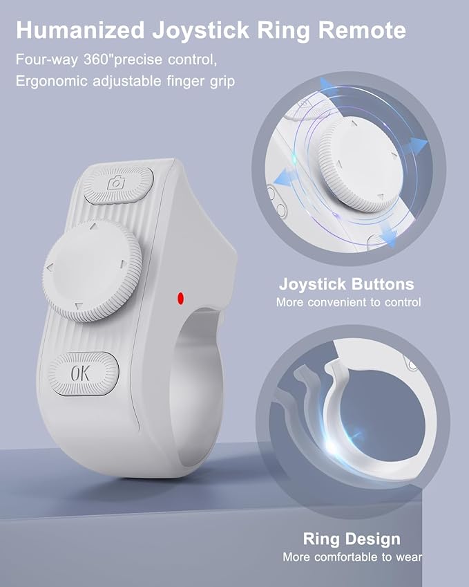 TikTok Scrolling Ring Remote Control, Camera Shutter Remote, Wireless Bluetooth - Image 4