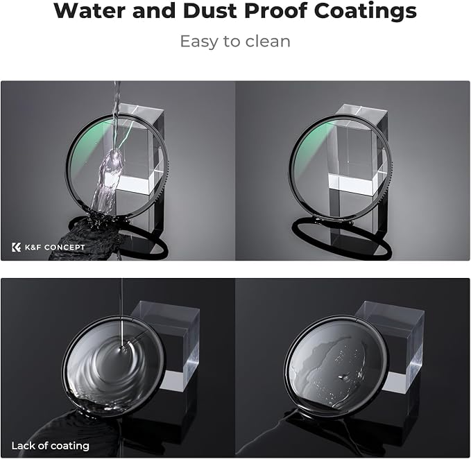 K&F CONCEPT 67mm MC UV Protection Filter Shockproof Tempered Optical Glass - Image 6