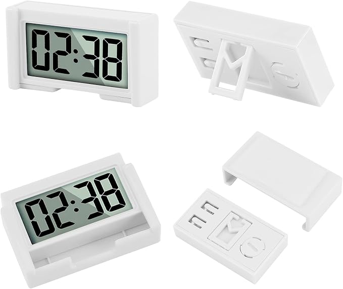 YOUNGFLY 3PCS Small Digital Clock, Vehicle Adhesive Clock - Image 3