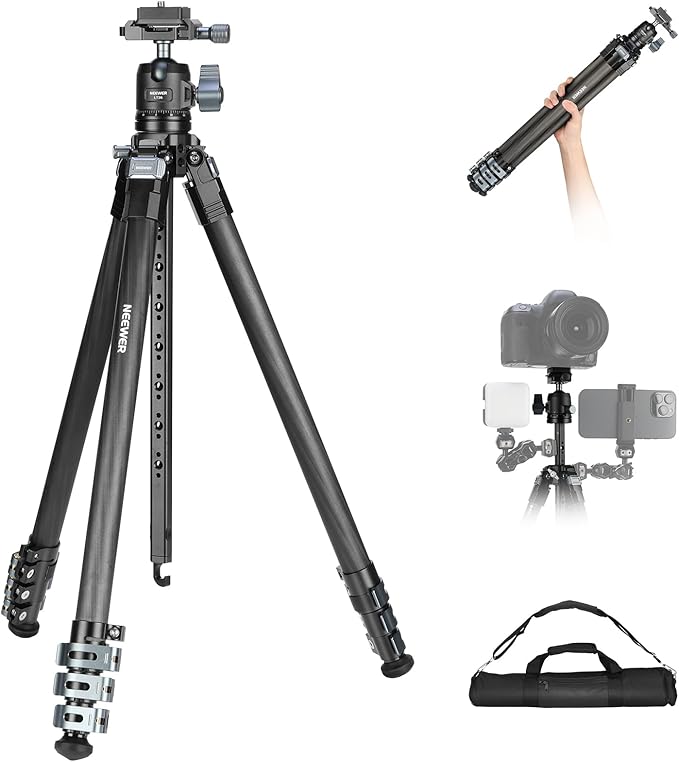 NEEWER 60.4" Travel Tripod Carbon Fiber by Neewer
