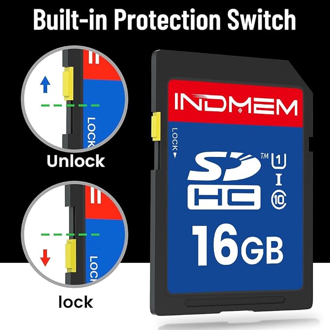 16GB SD Card, C10 SDHC UHS-I Memory Cards U1 Class 10 High-Speed Full 4K HD - Image 7