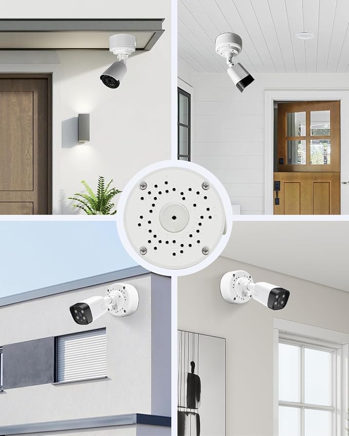 Metal Universal Bullet Security Camera Junction Box, Mount Bracket Base - Image 9