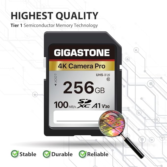 【5-Years Data Recovery】 GIGASTONE 256GB SD Card - Image 7