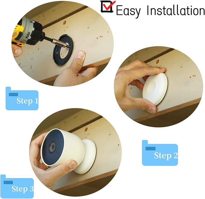 TEYOUYI Wall Mount for Google Nest Camera Replacement Part - Image 3
