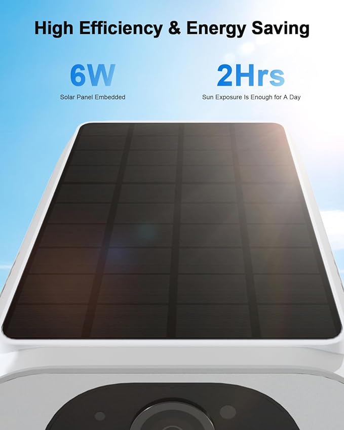 ANRAN 2K Solar Security Cameras Wireless Outdoor, 2.4Ghz WiFi Surveillance - Image 6